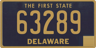 DE license plate 63289