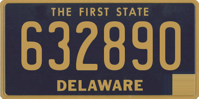 DE license plate 632890