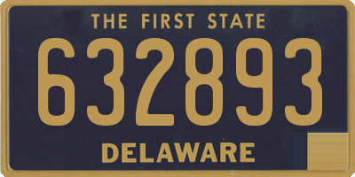 DE license plate 632893