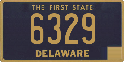 DE license plate 6329