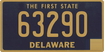 DE license plate 63290