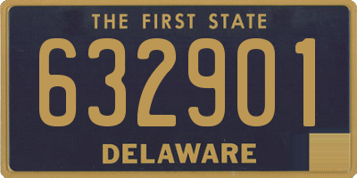DE license plate 632901