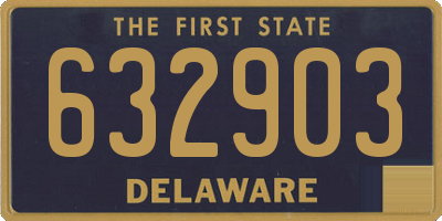DE license plate 632903
