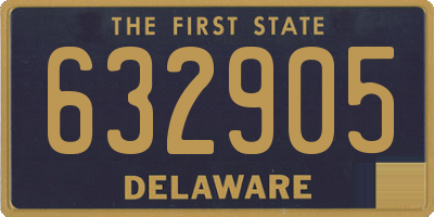 DE license plate 632905