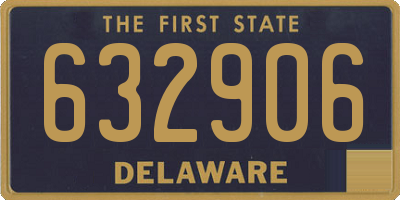 DE license plate 632906