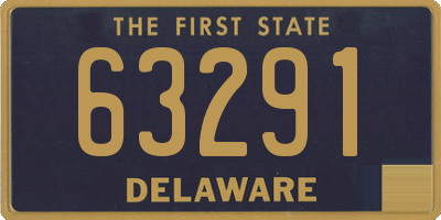 DE license plate 63291