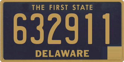 DE license plate 632911