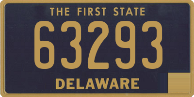 DE license plate 63293