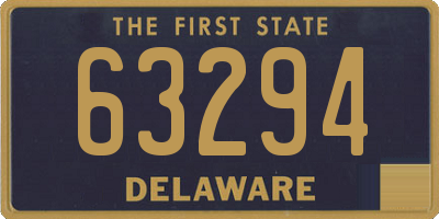 DE license plate 63294