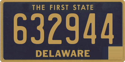 DE license plate 632944