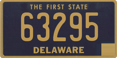 DE license plate 63295