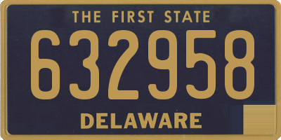 DE license plate 632958
