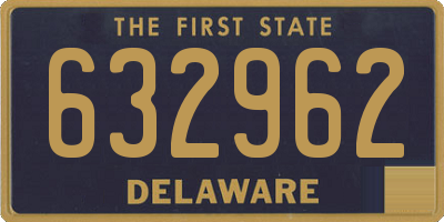 DE license plate 632962