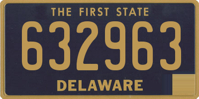 DE license plate 632963