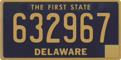 DE license plate 632967