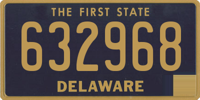 DE license plate 632968