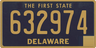 DE license plate 632974