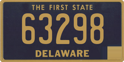 DE license plate 63298