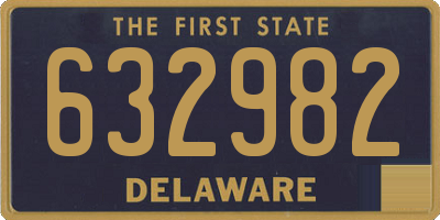DE license plate 632982
