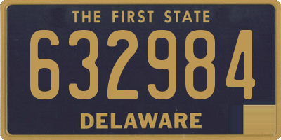 DE license plate 632984