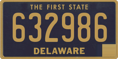DE license plate 632986