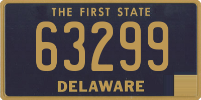 DE license plate 63299