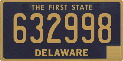 DE license plate 632998
