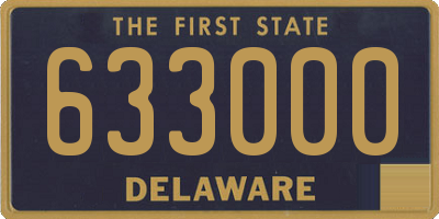 DE license plate 633000