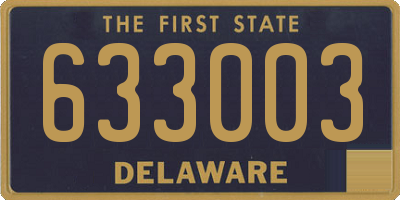DE license plate 633003
