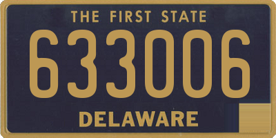 DE license plate 633006
