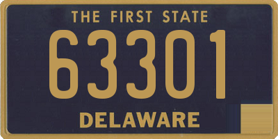 DE license plate 63301