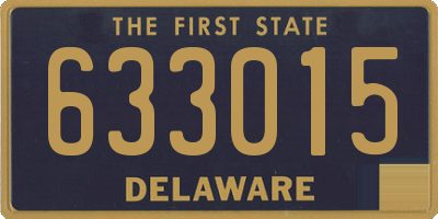 DE license plate 633015