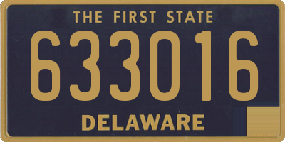 DE license plate 633016