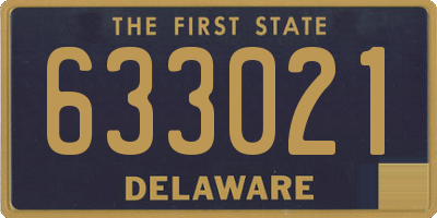 DE license plate 633021