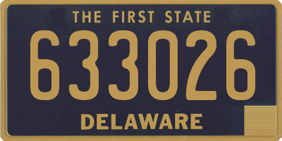 DE license plate 633026