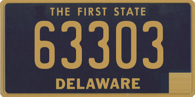 DE license plate 63303