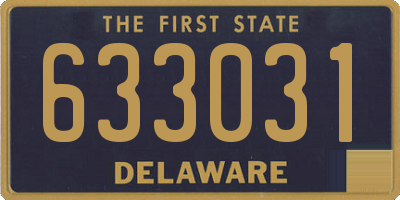 DE license plate 633031