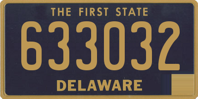 DE license plate 633032