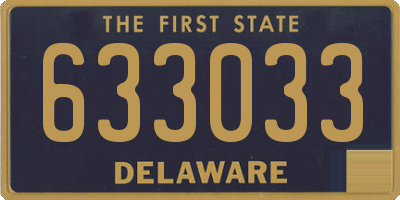 DE license plate 633033