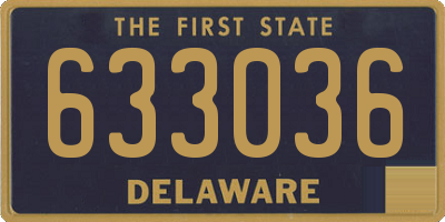 DE license plate 633036