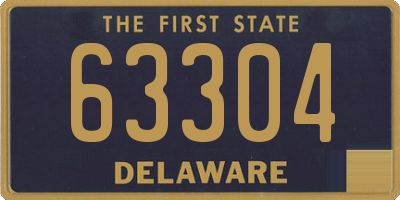 DE license plate 63304