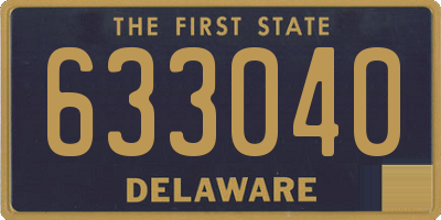 DE license plate 633040