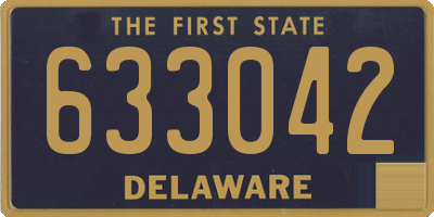 DE license plate 633042