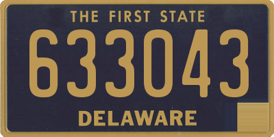 DE license plate 633043