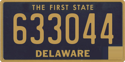DE license plate 633044