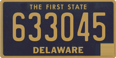 DE license plate 633045
