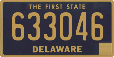 DE license plate 633046