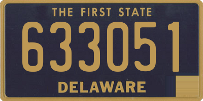 DE license plate 633051