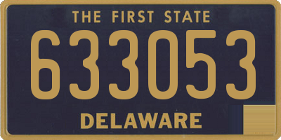 DE license plate 633053