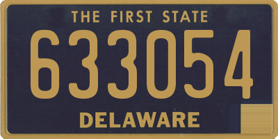 DE license plate 633054